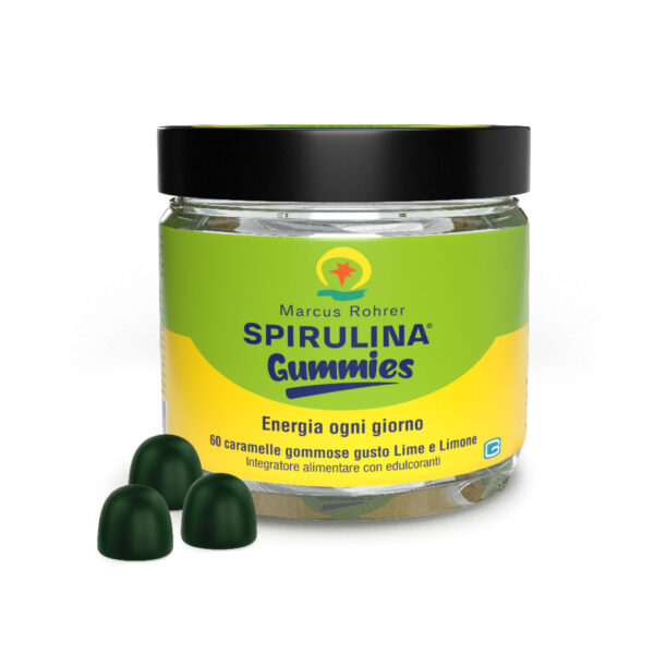 Marcus Rohrer Spirulina Gummies Energia ogni giorno con ferro e vitamina C - 60 gommose – gusto lime e limone Marcus Rohrer Spirulina Gummies Energia ogni giorno con ferro e vitamina C - 60 gommose – gusto lime e limone